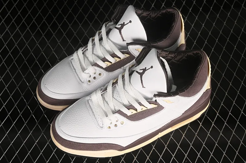 All Categories Air Jordan Jordan Series Basketball Shoes Air Jordan 3 Special Price #ZG Version Air Jordan 3 Retro "Baimoka" AJ3 Joe 3 White Mocha DH3434-113
